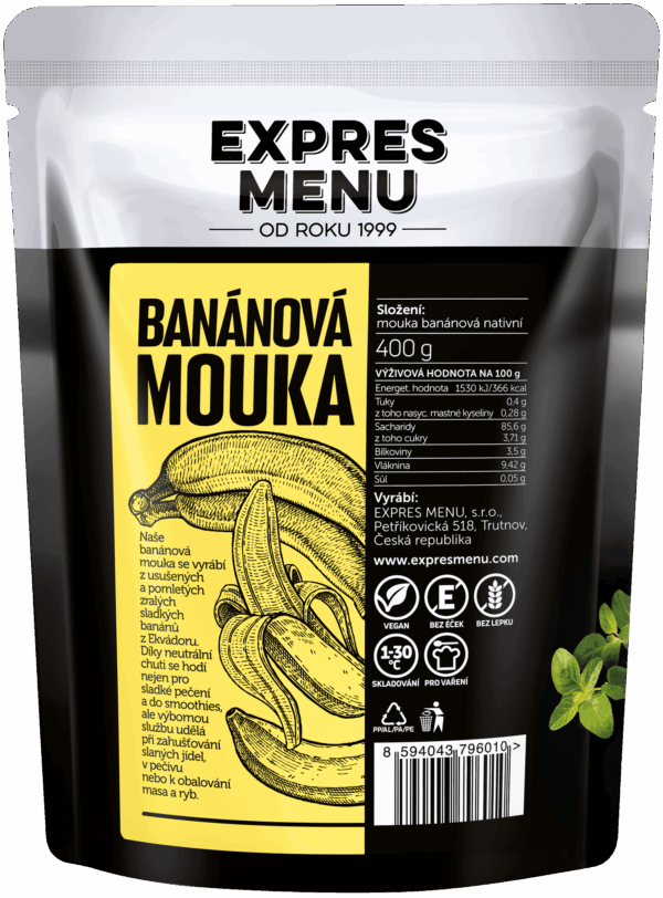 Banánová múka zo žltých banánov (400 g)