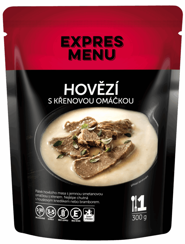 Hovädzie s chrenovou omáčkou