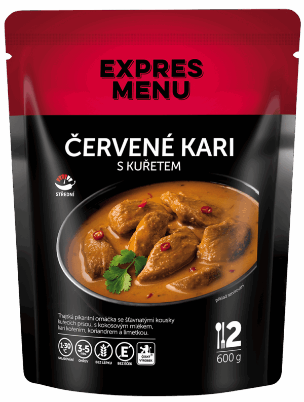 Červené karí s kuracím mäsom