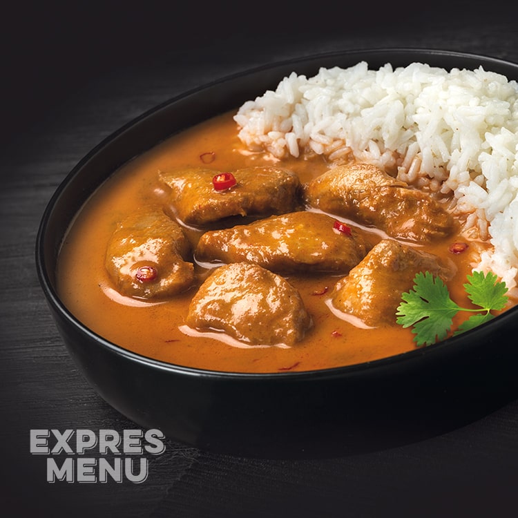 KM Červené karí s kuracím mäsom, basmati ryža – Obrázok 7