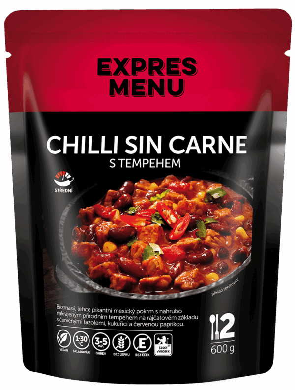 Chilli sin carne s tempehom