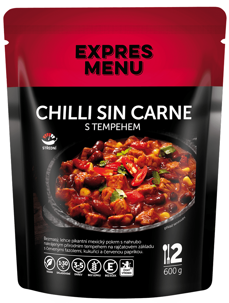 Chilli sin carne s tempehom