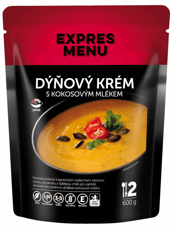 Tekvicový krém s kokosovým mliekom