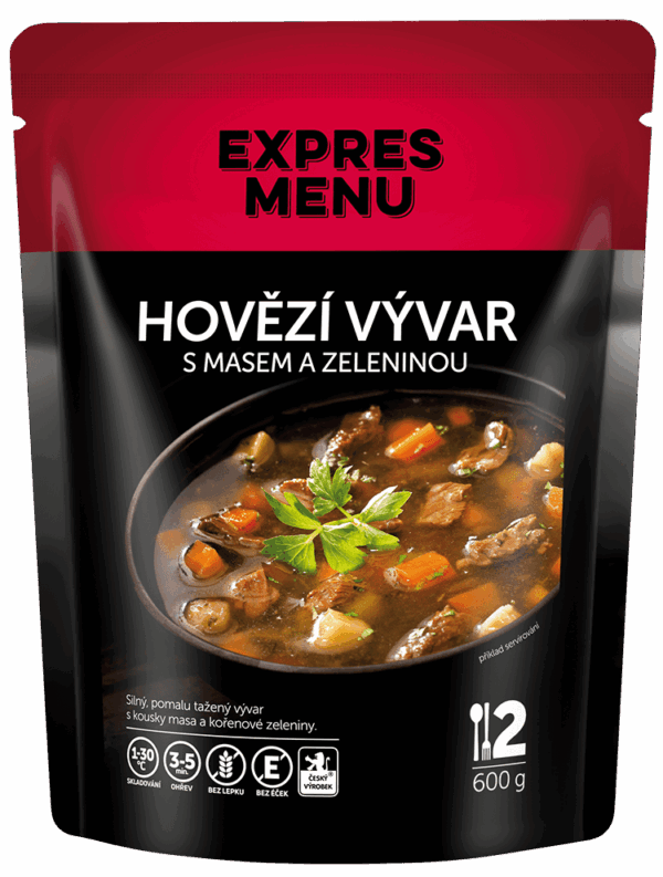 Hovädzí vývar so zeleninou