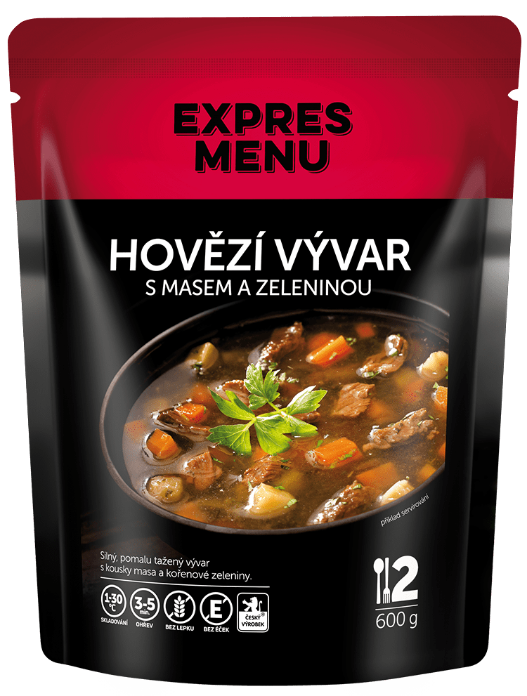 Hovädzí vývar so zeleninou