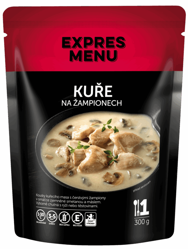 Kurča na šampiňónoch