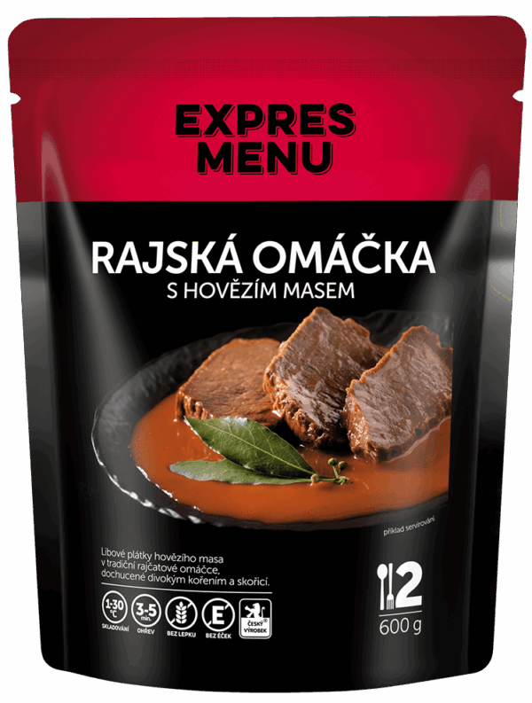Paradajková omáčka s hovädzím mäsom