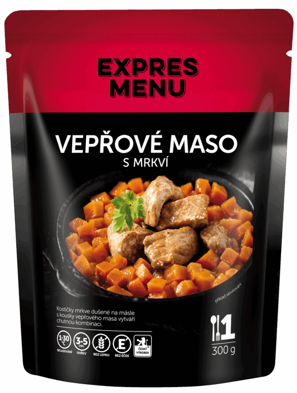 Bravčové mäso s mrkvou